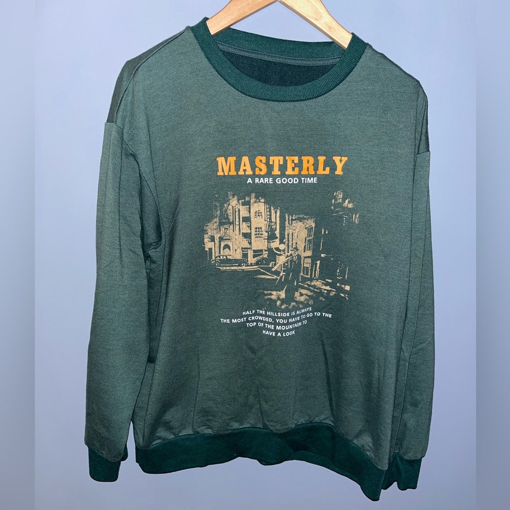 Green two-tone Masterly Sweatshirt